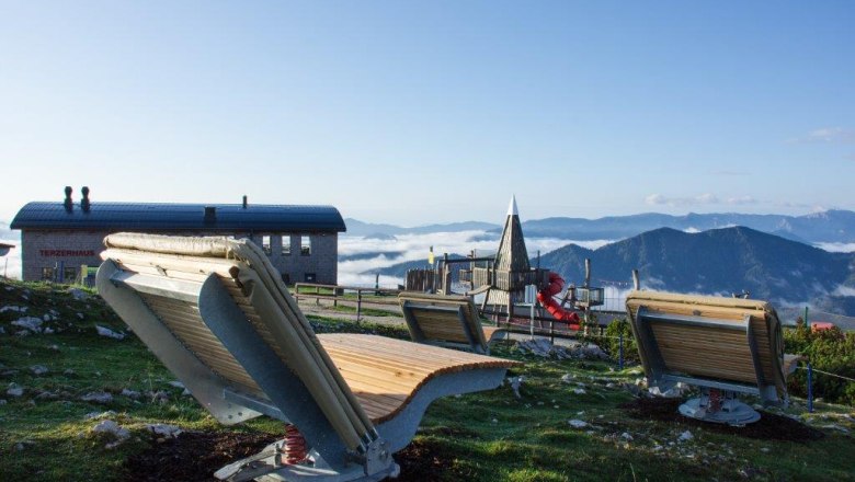 Ruhezone beim Terzerhaus, © Bergbahnen Mitterbach