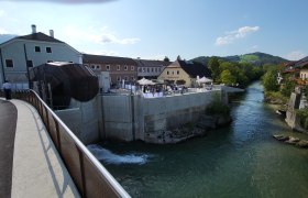 Aussichtsplattform beim Scheibbser Keramikmuseum / Wasserkraftwerk Brandstatt / Heubergbrücke, © Stadtgemeinde Scheibbs