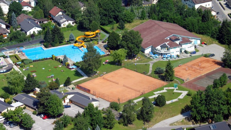 Luftansicht Freibad Gaming, © Hans-Peter Schager