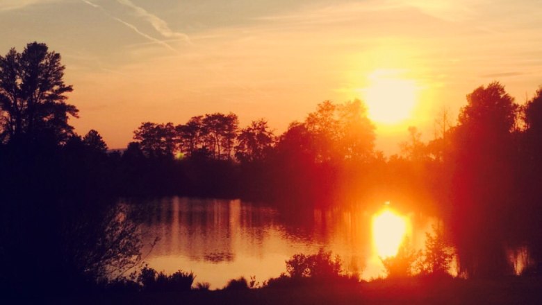 Sonnenuntergang am Ebersdorfer See, © zVg Gemeinde Ober-Grafendorf