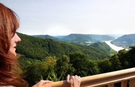 Ausblick von der Burgruine Aggstein, © Mostviertel Tourismus/Weinfranz.at