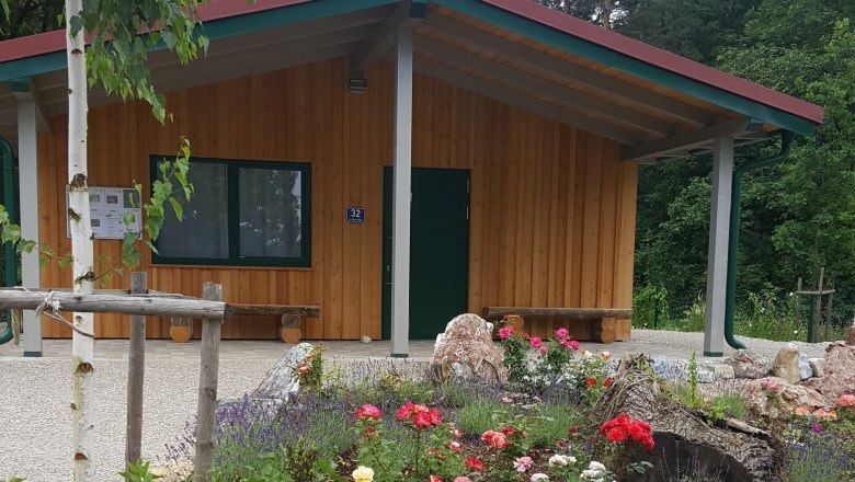 Seminarhütte im Kräuterschaugarten Weinburg, © Gemeinde Weinburg