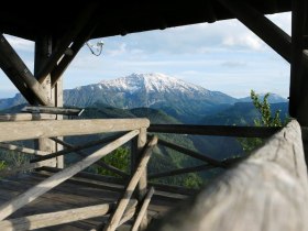 Blick auf den Ötscher von der Aussichtswarte am Hochbärneck, © weinfranz.at