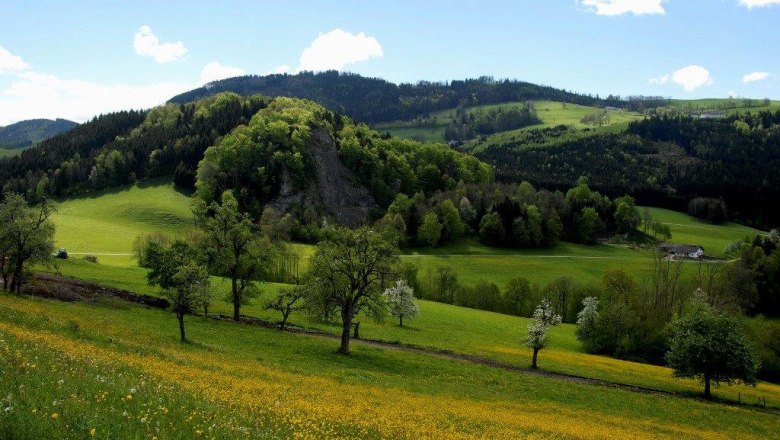 Blick auf die Schweighofer Mauer, © Heiner Thaler