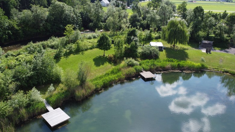 Stellplätze im beim Fischteich (Hundebereich), © PielachtalCamping