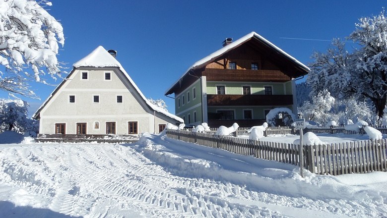 Bauernhof "Ablaß" im Winter, © Ablaß