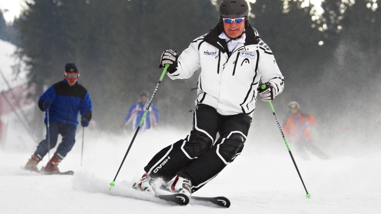 Olympiasieger Franz Klammer auf der Distelpiste, © (C)FotoLois.com, Alois Spandl