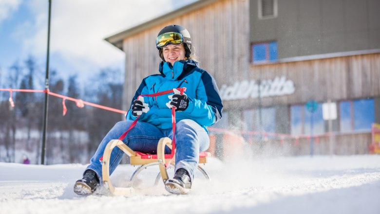 Sledging fun at the Reidlhütte, © Martin Fülöp