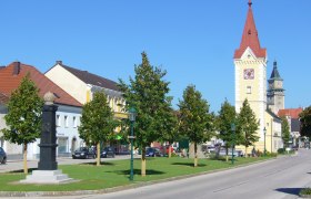 Ortszentrum mit Schloß, © Gemeinde Wallsee-Sindelburg