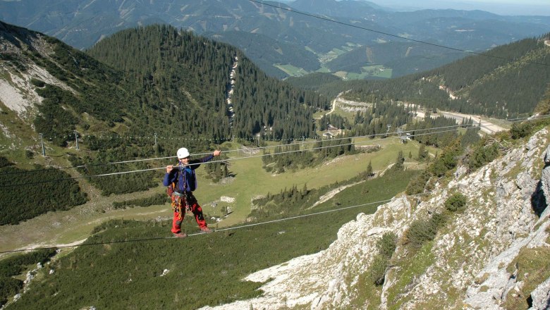 "Heli Kraft" via ferrata at Hochkar, © Hochkar Bergbahnen