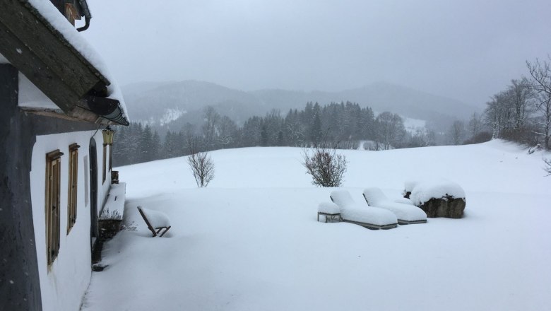 Ferienhaus Hinterbreiteneben in weißer Pracht, © Johannes Hoyos