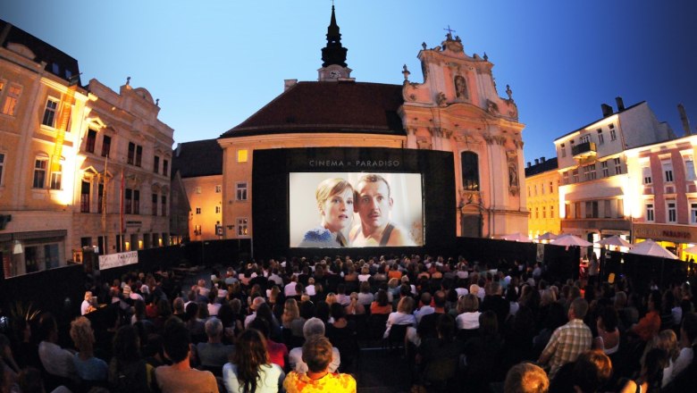 Kinostimmung am Rathausplatz St. Pölten, © Cinema Paradiso, Andrea Reischer